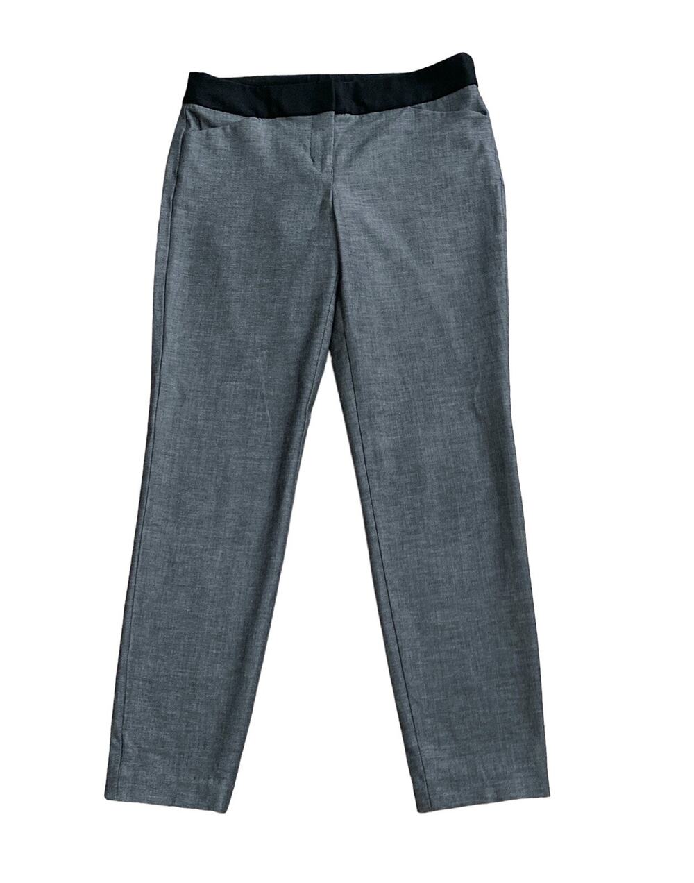 Express Editor Dress Pants Womens 00R Gray Black Skinny Ankle Work 26" Inseam